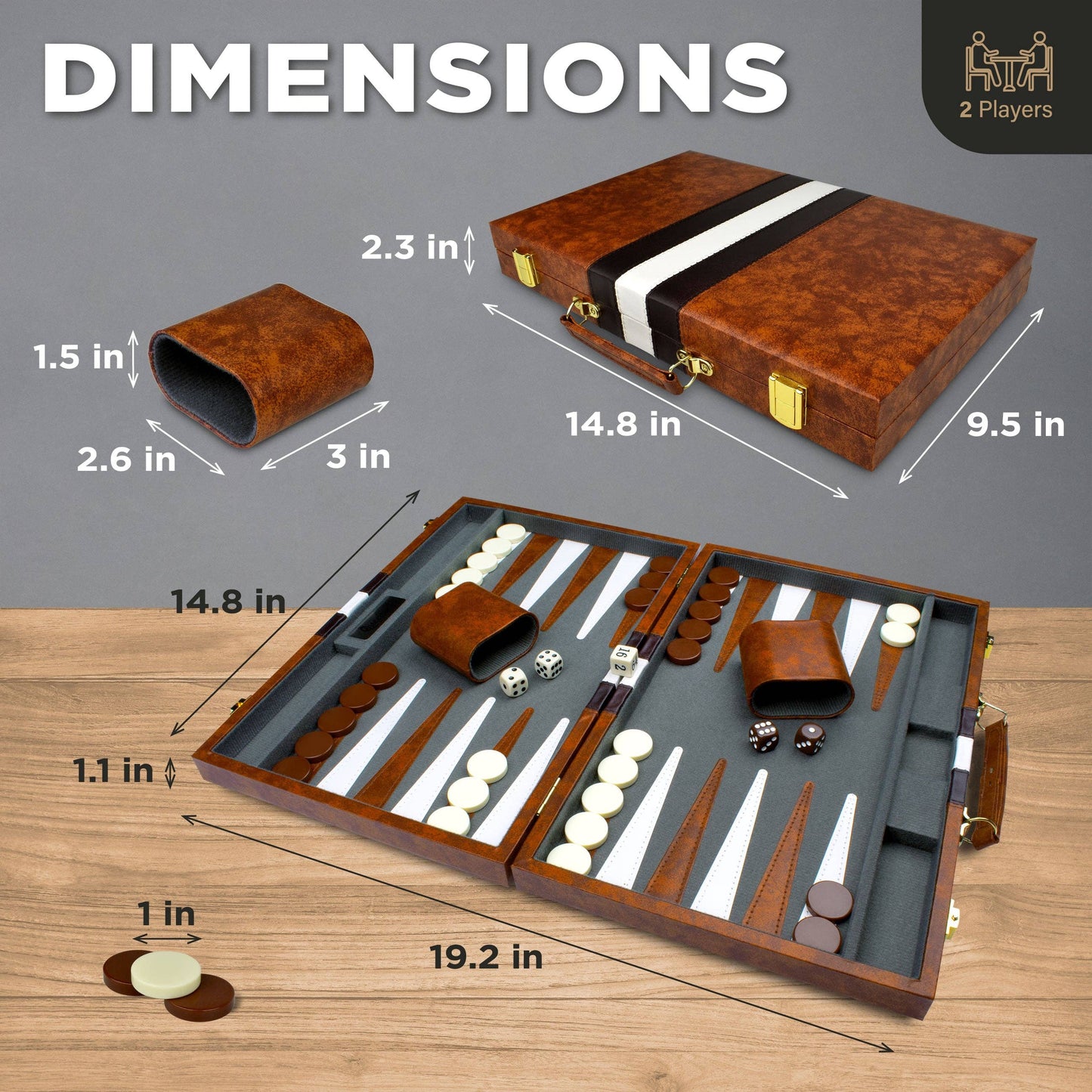 Deluxe Backgammon Set