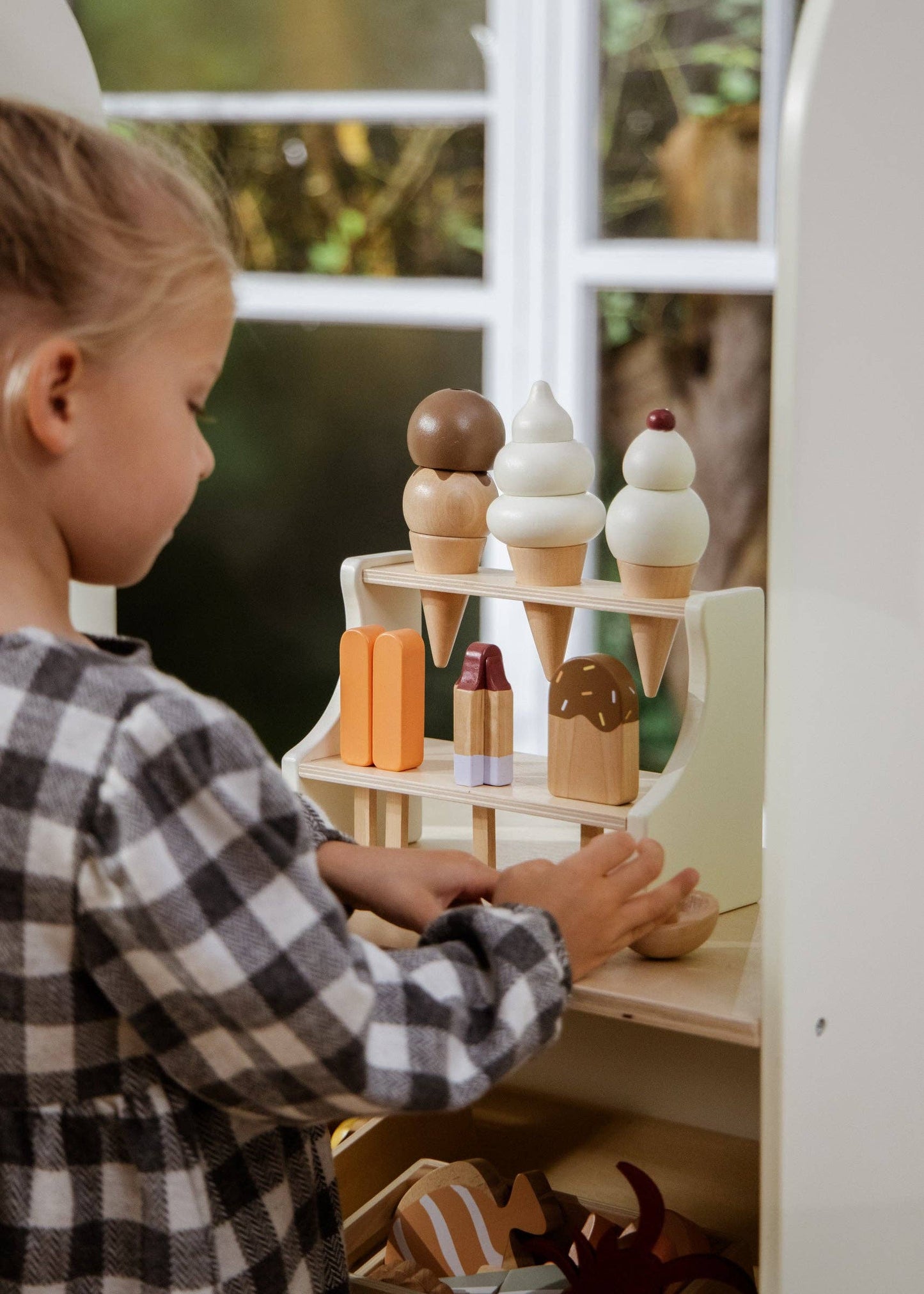Wooden Ice Cream Stand