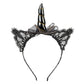 Glynda Unicorn Tiara (black)