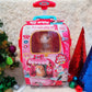Pet Home Kitten Luggage Playset: Pink