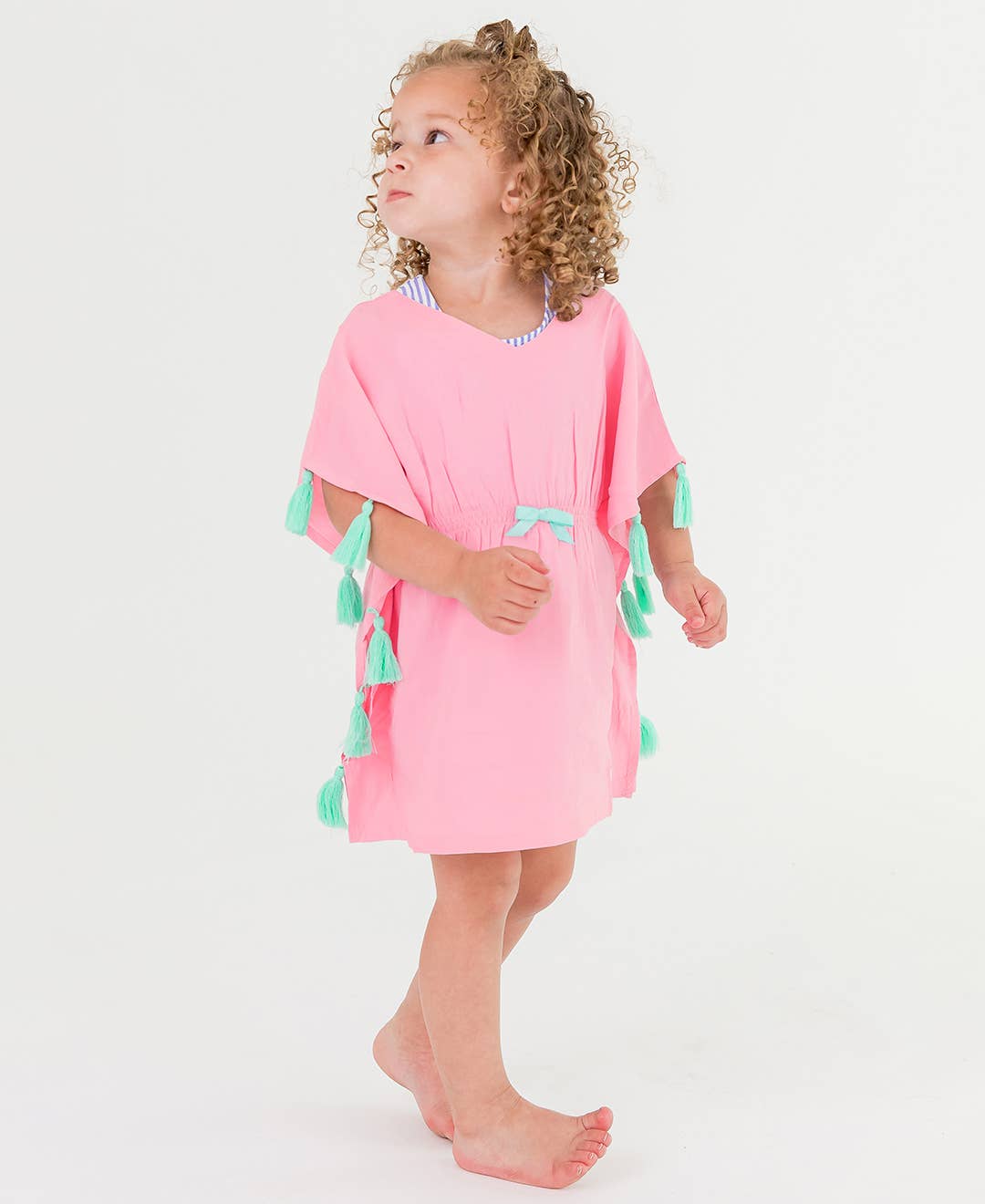 Pink Kaftan Cover-Up: 8-10