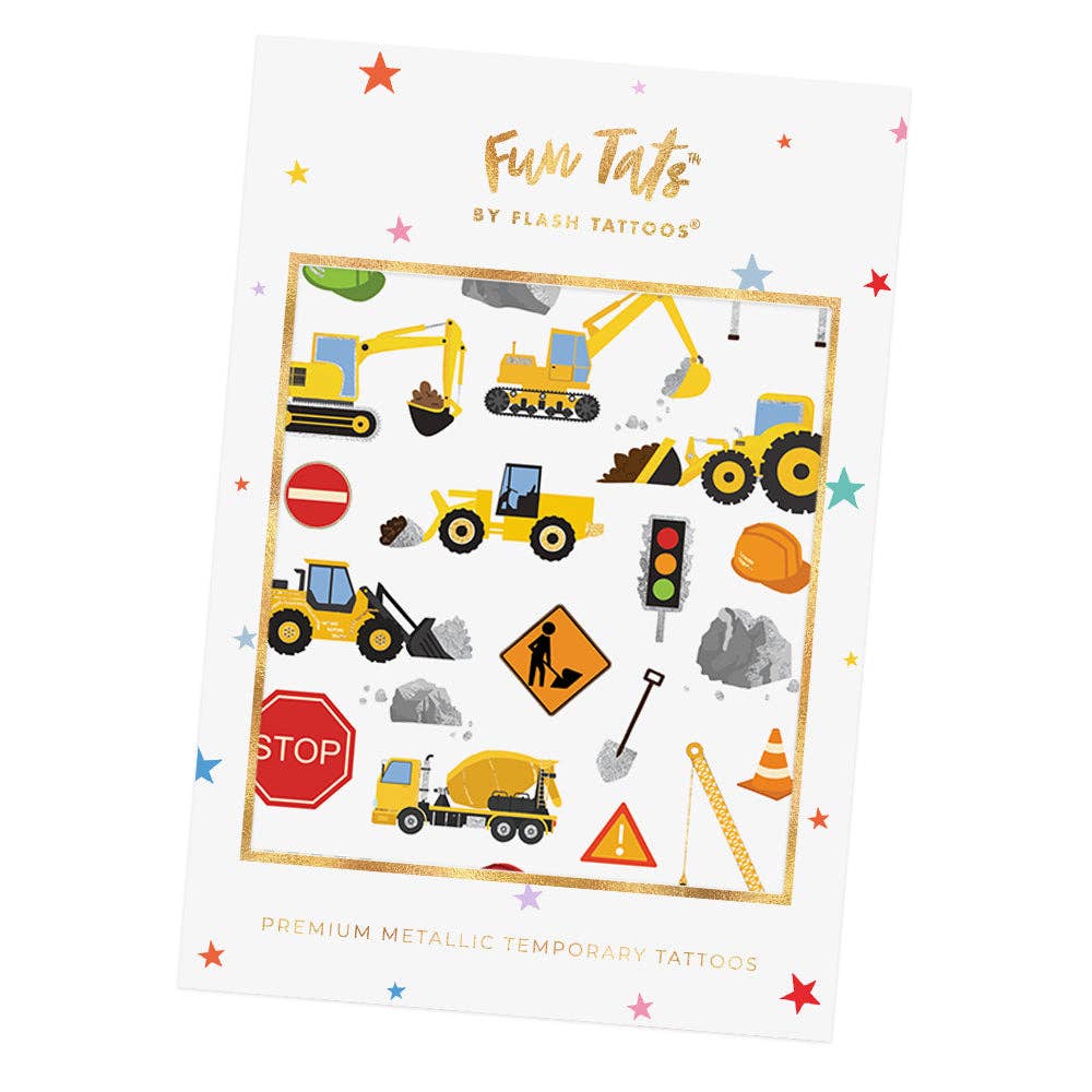 CONSTRUCTION Temporary Tattoo Pack