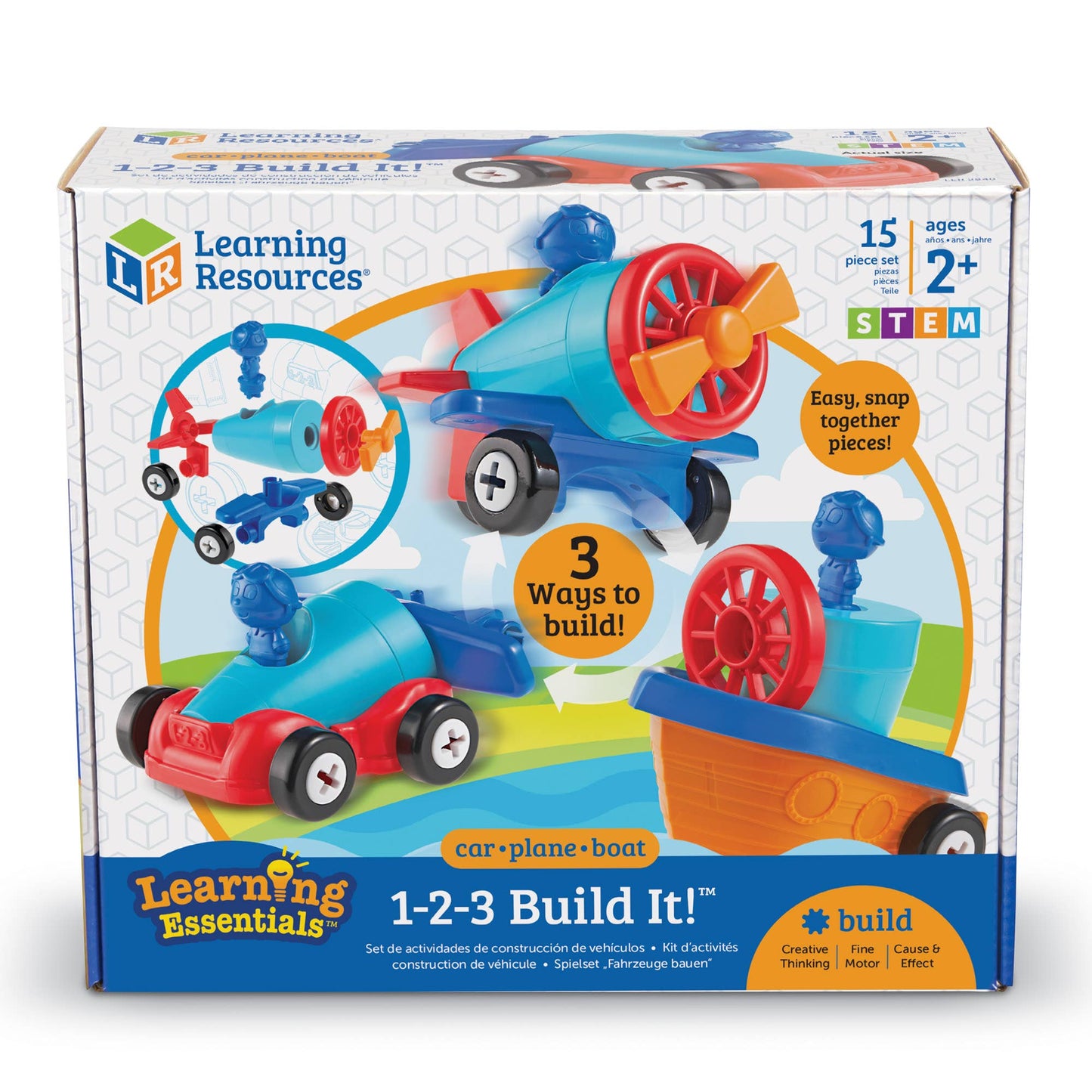 1-2-3 Build It!™ Car-Plane-Boat