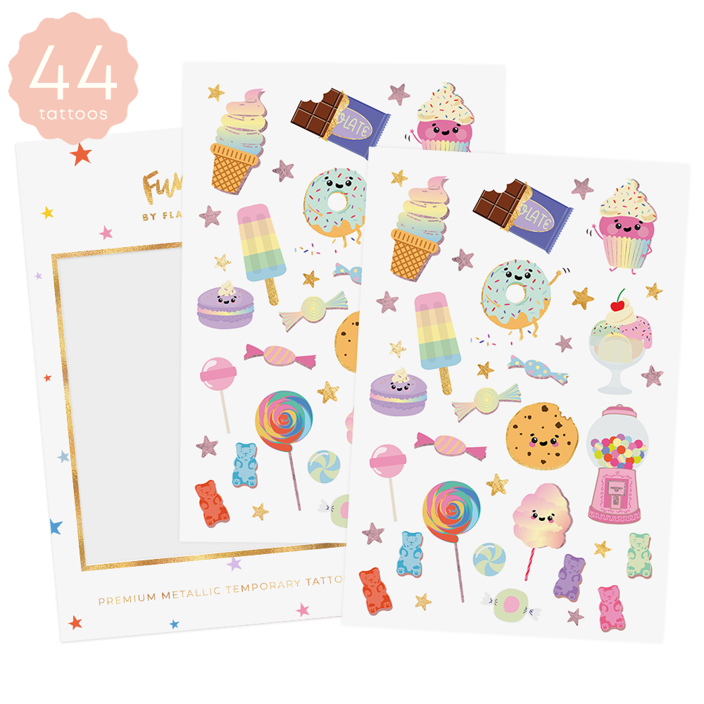 SUGAR RUSH Temporary Tattoo Pack