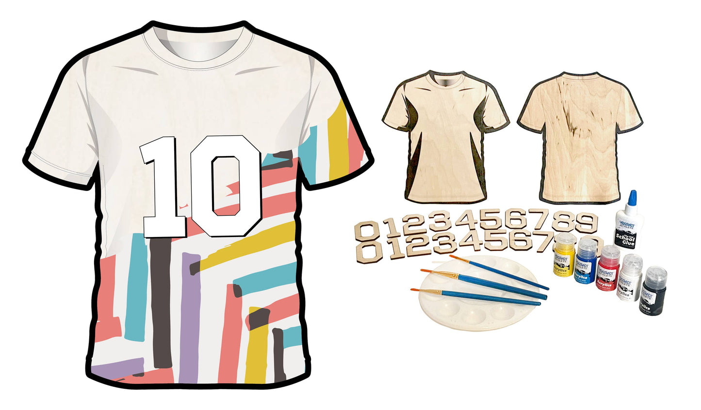 DIY Wooden Soccer Jersey Kit