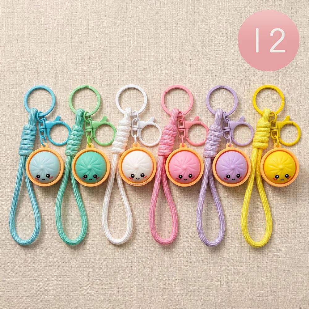 Bao Bun Dumpling Fidget Clicker Bag Charm