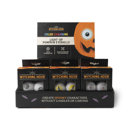 Halloween Witching Hour Light-Up Pumpkin Eyeballs