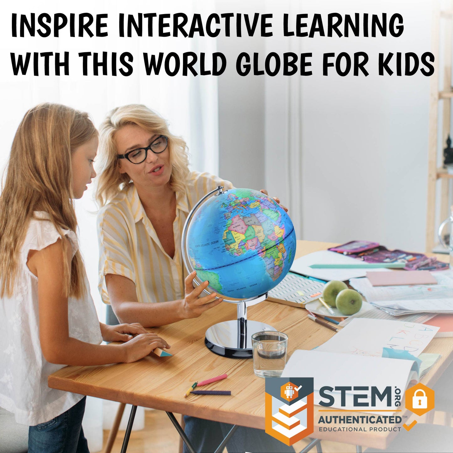 3-in-1 Large Illuminated Globe