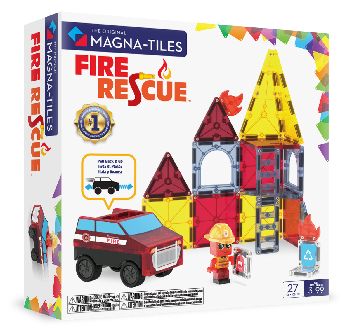 Magna-Tiles Fire Rescue