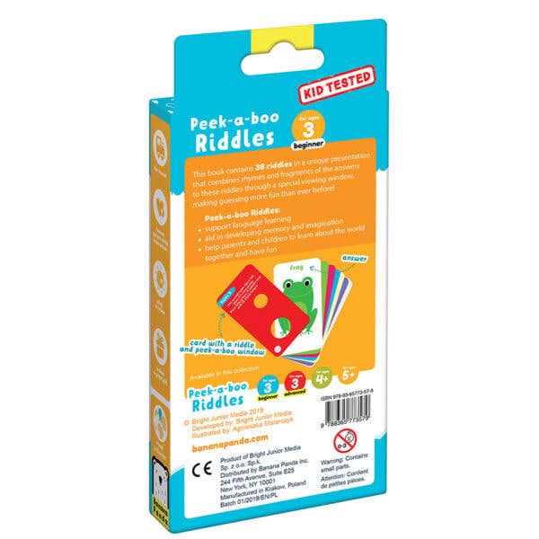 Peek-a-boo Riddles Age 3+