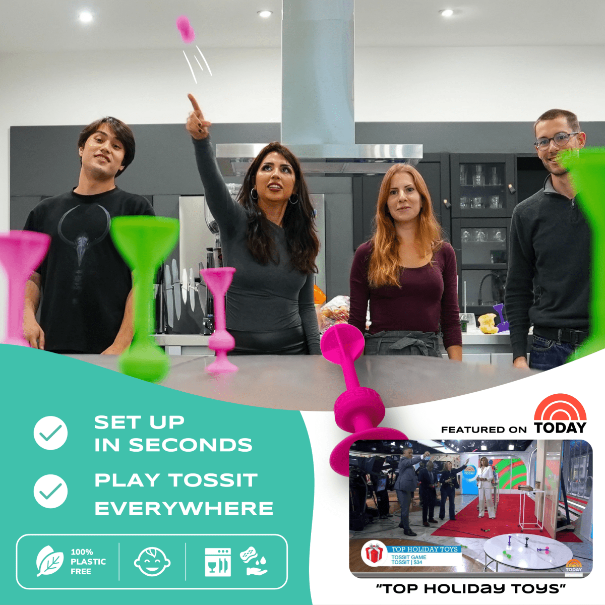 TOSSIT Darts Classic: Red + Cyan