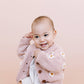 Flower Cardigan, Blush M; 2-4Y