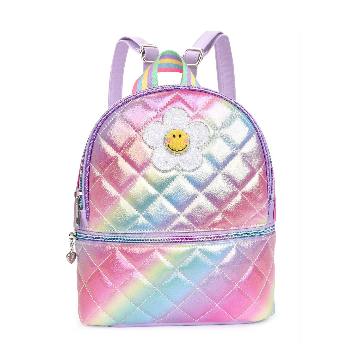 Daisy Metallic Ombre Quilted Mini Bkpk