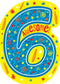 6th Birthday Foil Card