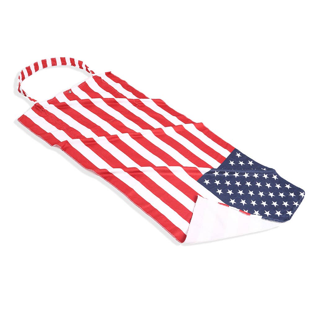 American Flag Print Beach Towel and Tote Bag