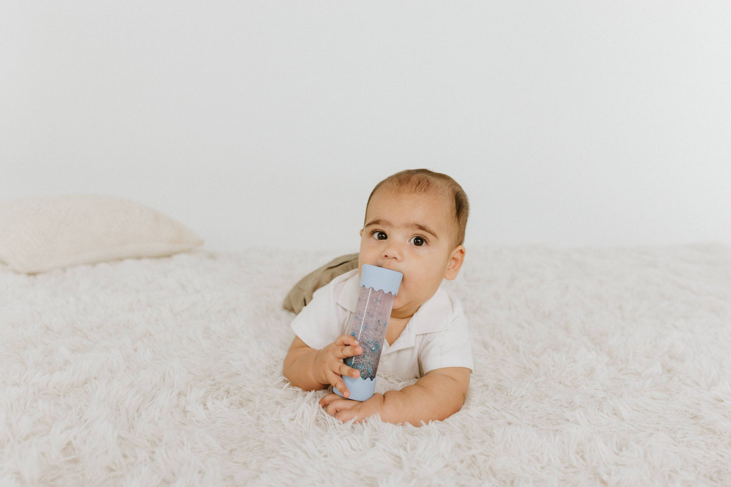 Baby Calm Down Bottle: Soft Blue