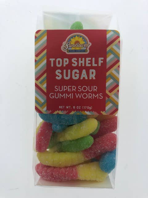 Gummi Super Sour Worms 6 oz. bag