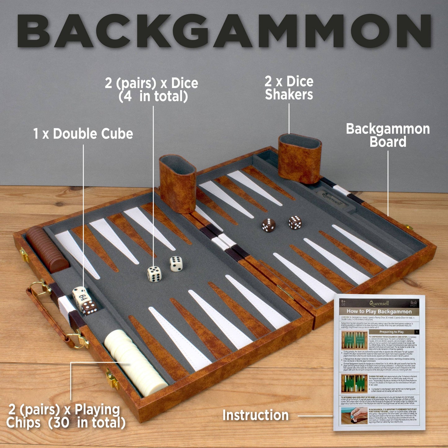 Deluxe Backgammon Set