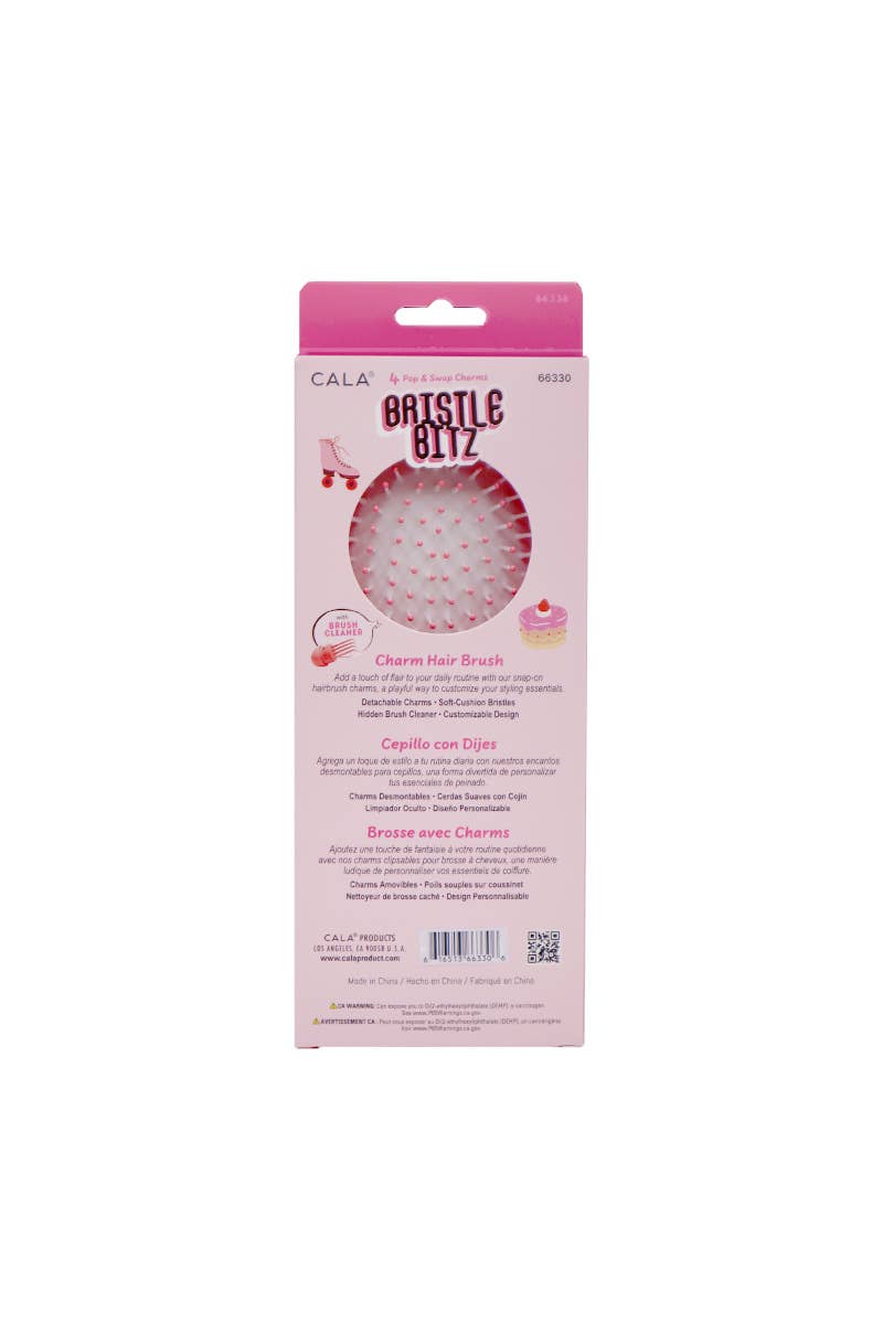 Hot Pink Charm Hair Brush