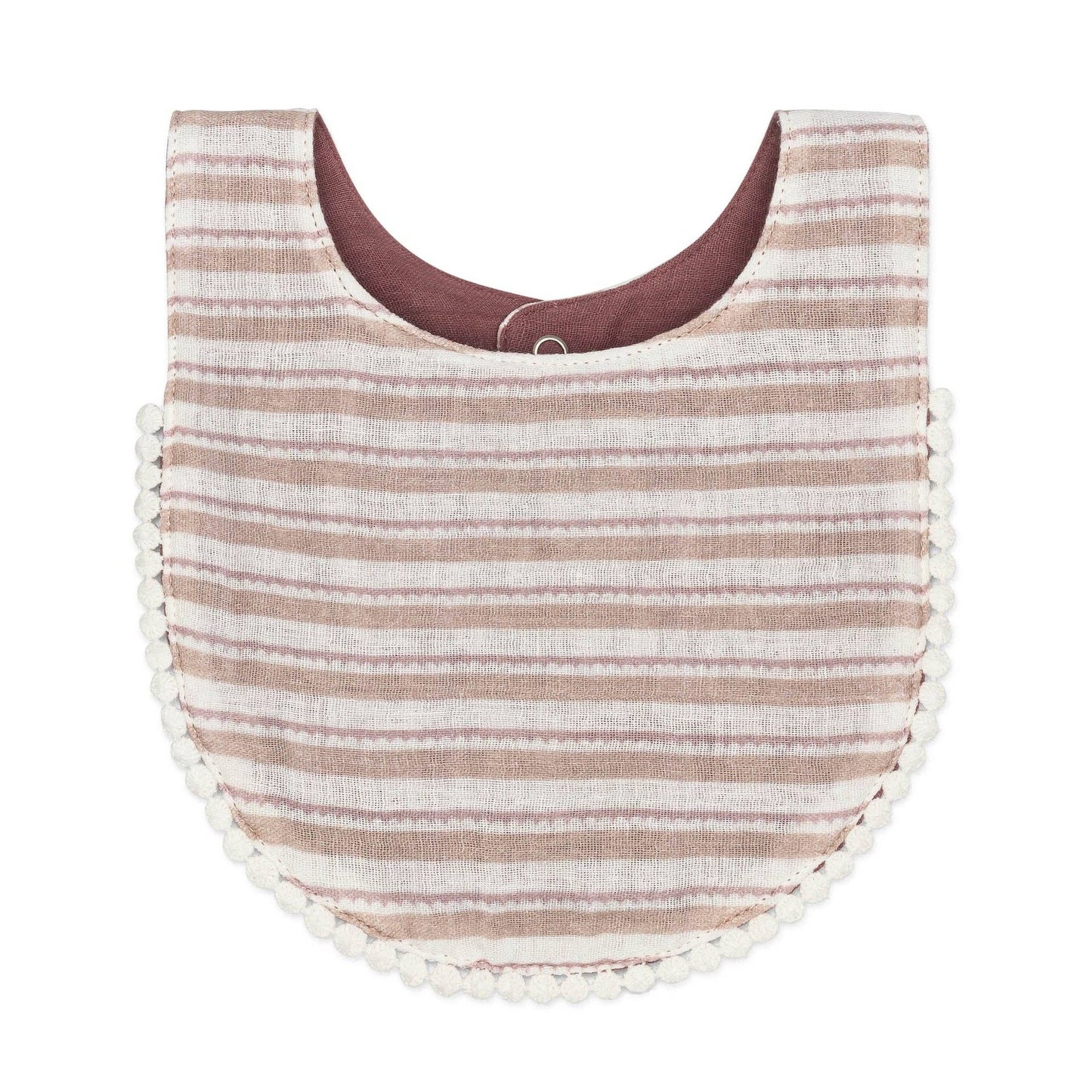 Violet Floral Cotton Bib Set (3 Pk)