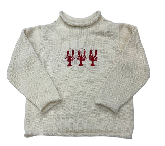 Jersey Rollneck Sweater: Natural / 12M