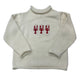 Jersey Rollneck Sweater: Natural / 12M