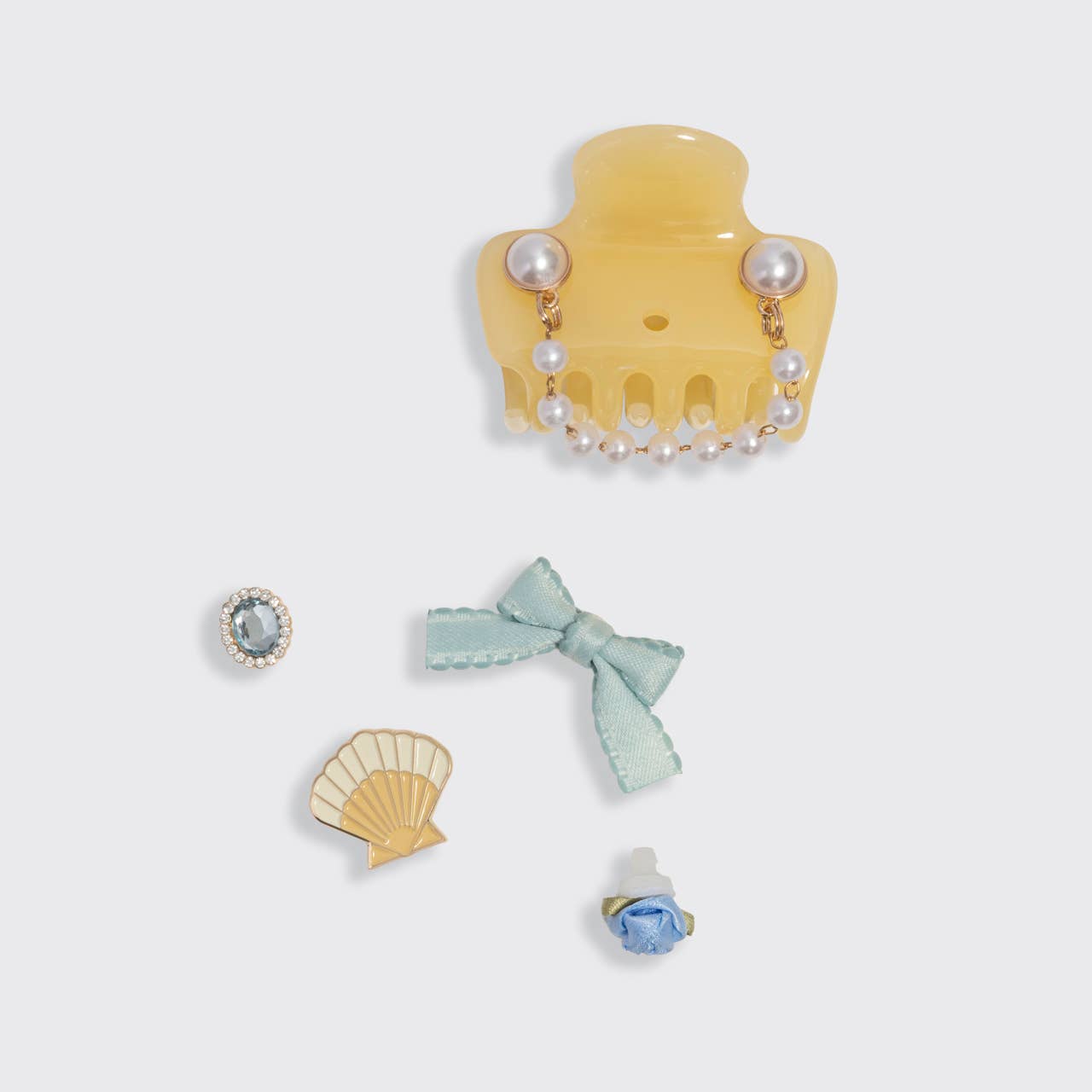 KitschPop™ Clip 7pc Set Butter Yellow