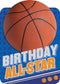 Basketball Foil Birthday Cards
