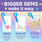 Bubble Gems Super Sticker Diamond Painting Kits for Kids: Star