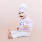 Ski Goggles Hat, Baby Pink  S; 6-24mths