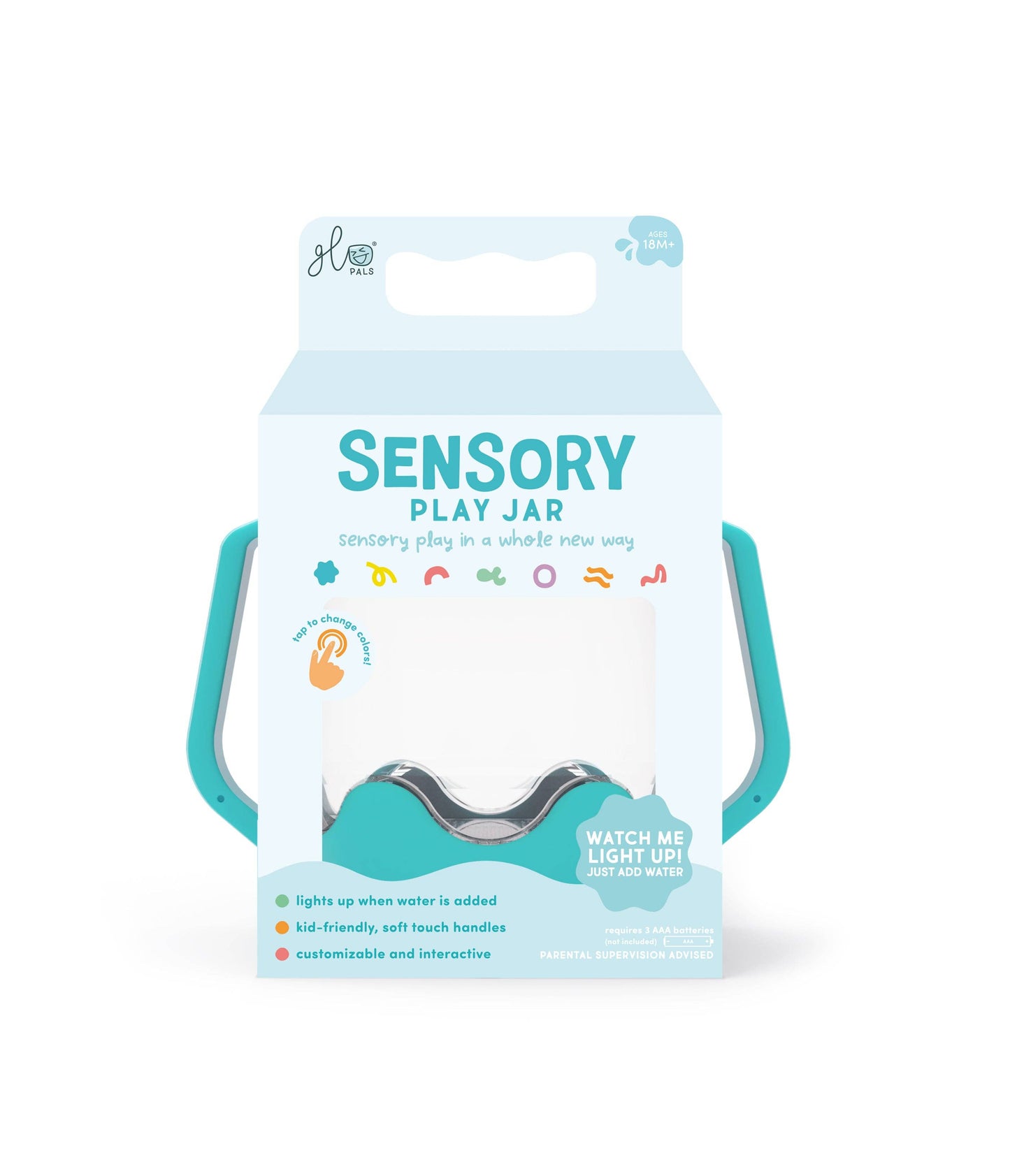 Blue Sensory Play Jar 
