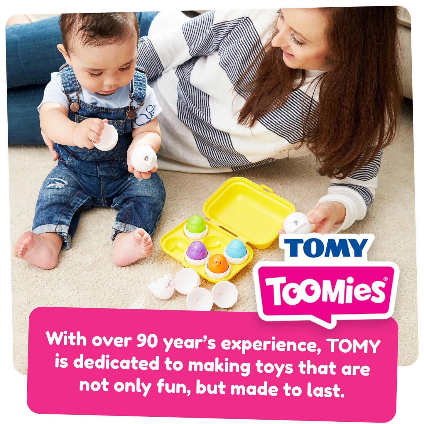 TOMY Toomies Hide and Squeak Eggs