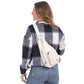 White Sherpa SLING BAG: White