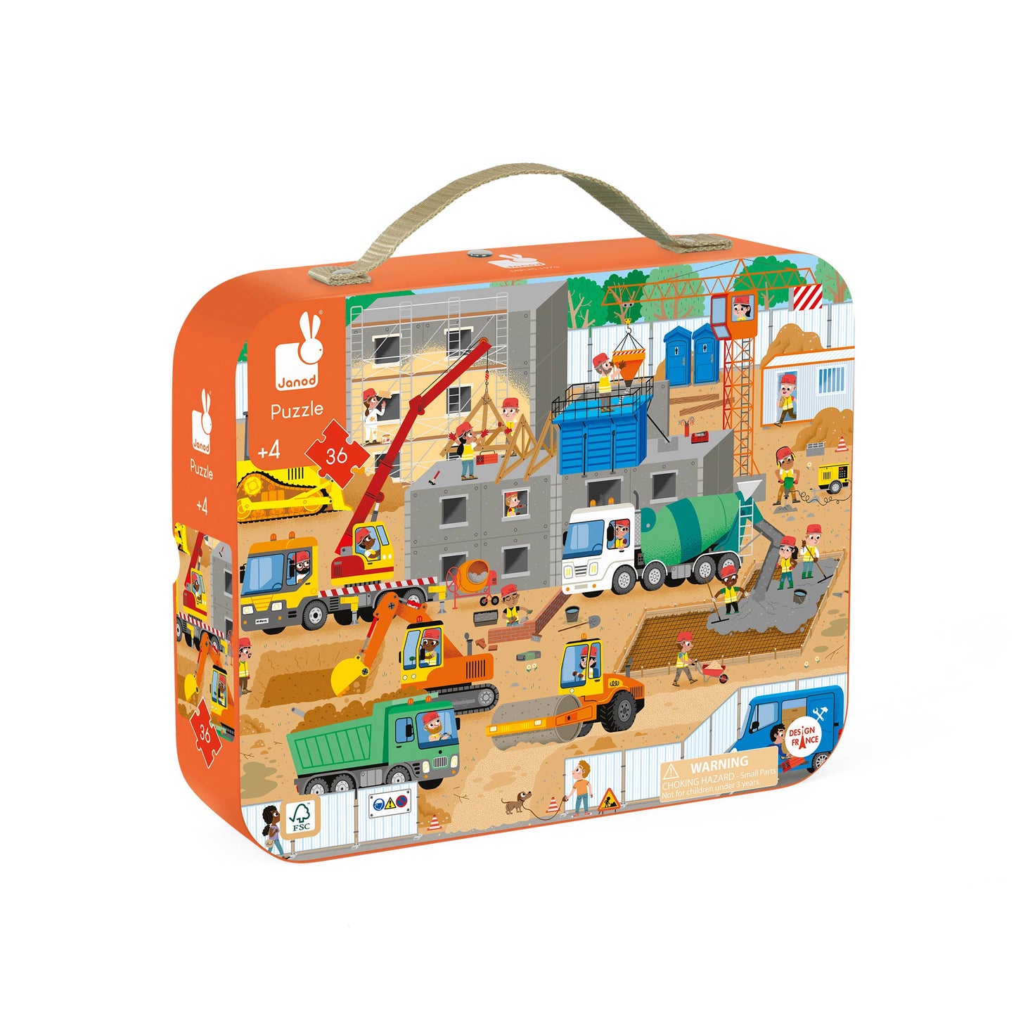Puzzle Construction Site 36 Pcs