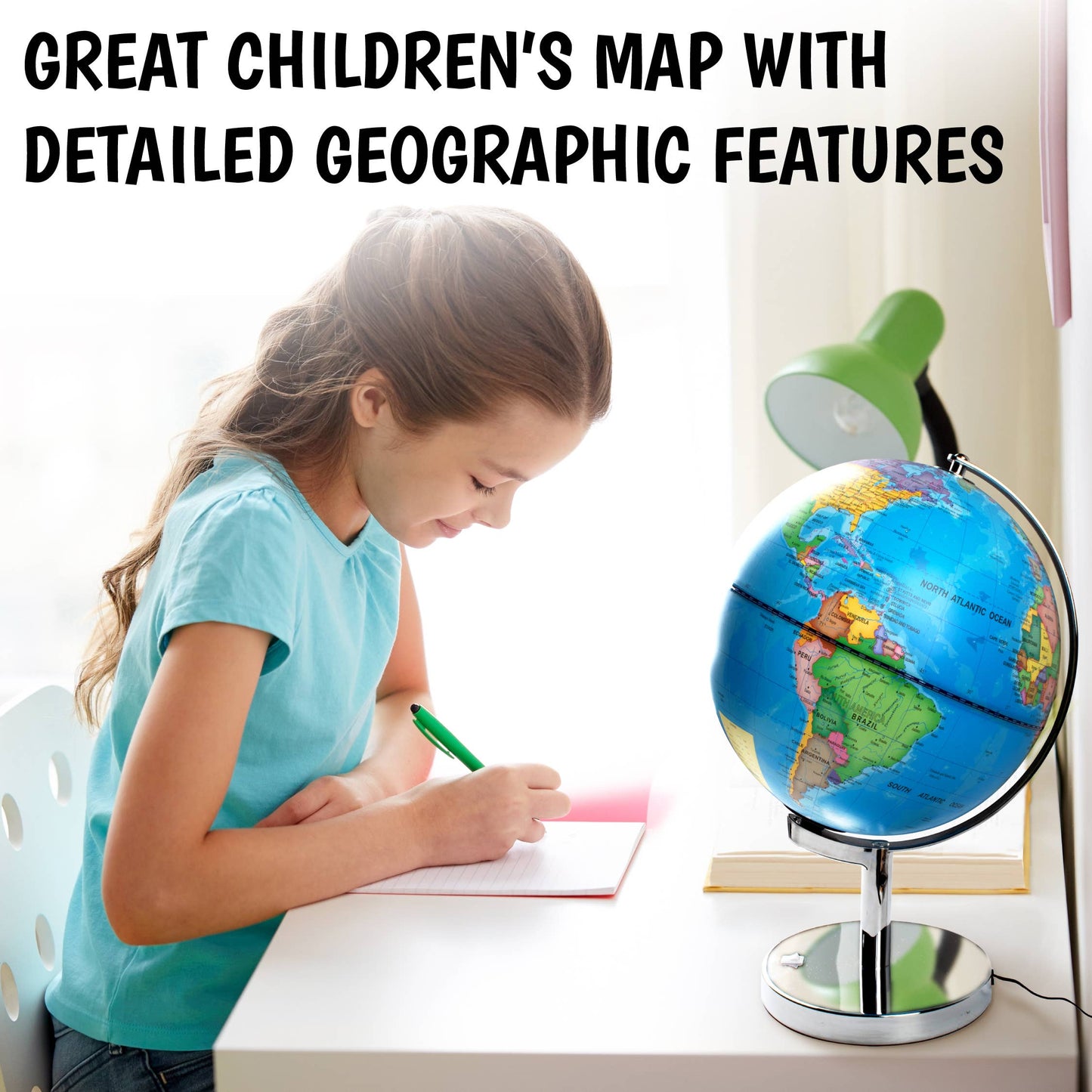 3-in-1 Large Illuminated Globe
