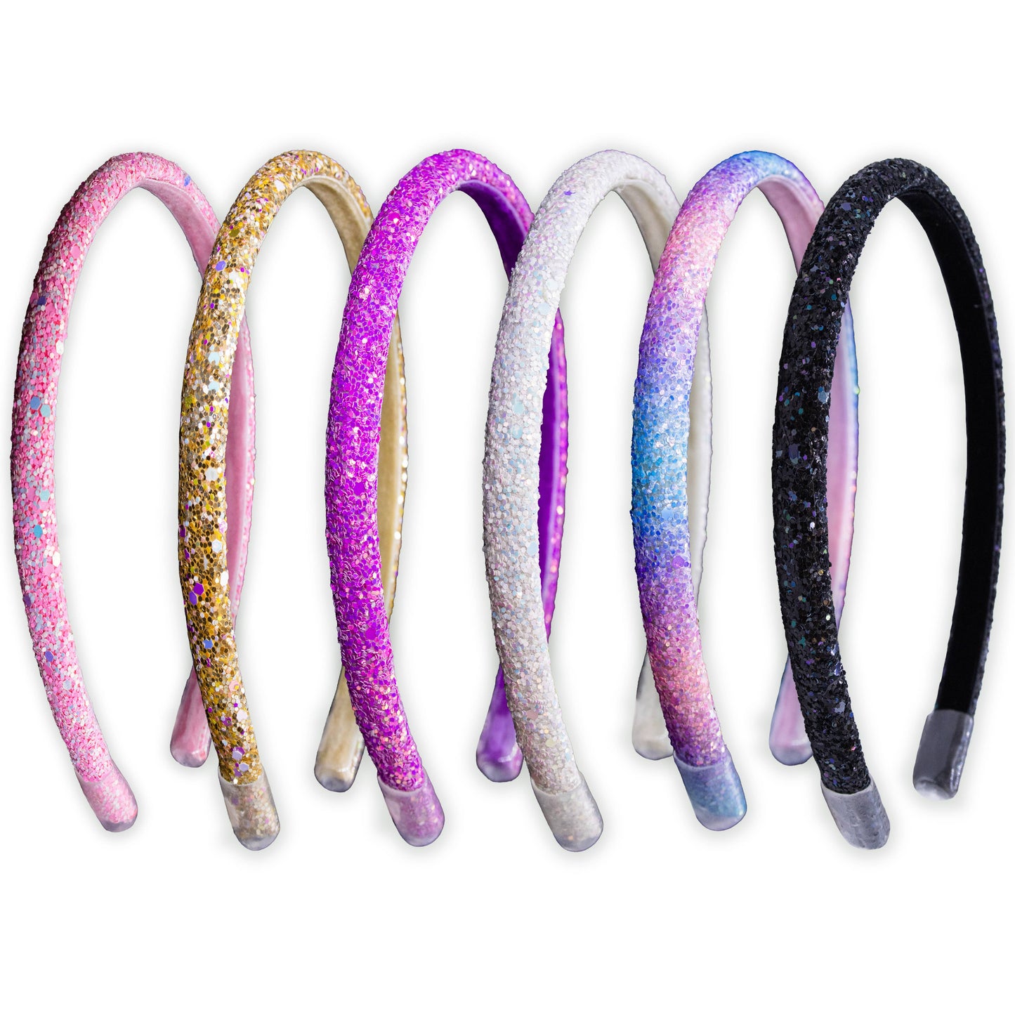 Thin Glitter Headband: Pink