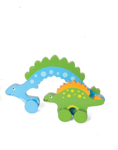 Dino Big & Little Wooden Roller