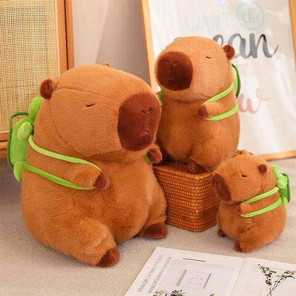 Capybara w/ Turtle Backpack