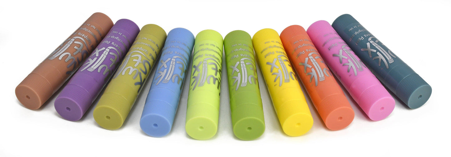 KwikStix Tempera Paint- Pastel 10 Colors