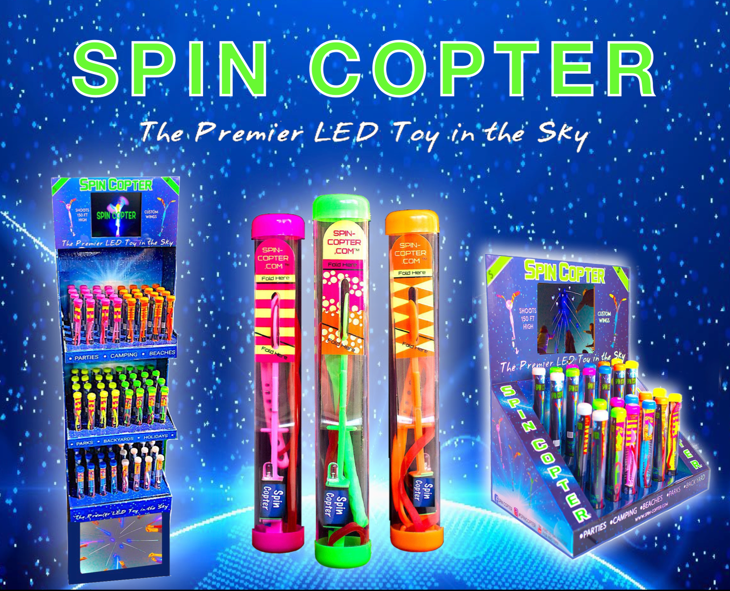 LED Spin Copter--Slingshot