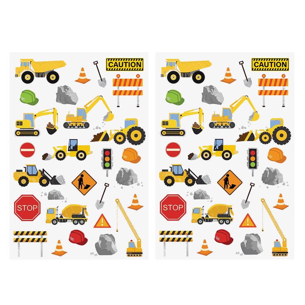 CONSTRUCTION Temporary Tattoo Pack