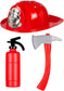 Fireman Costume Set: 4-7Y