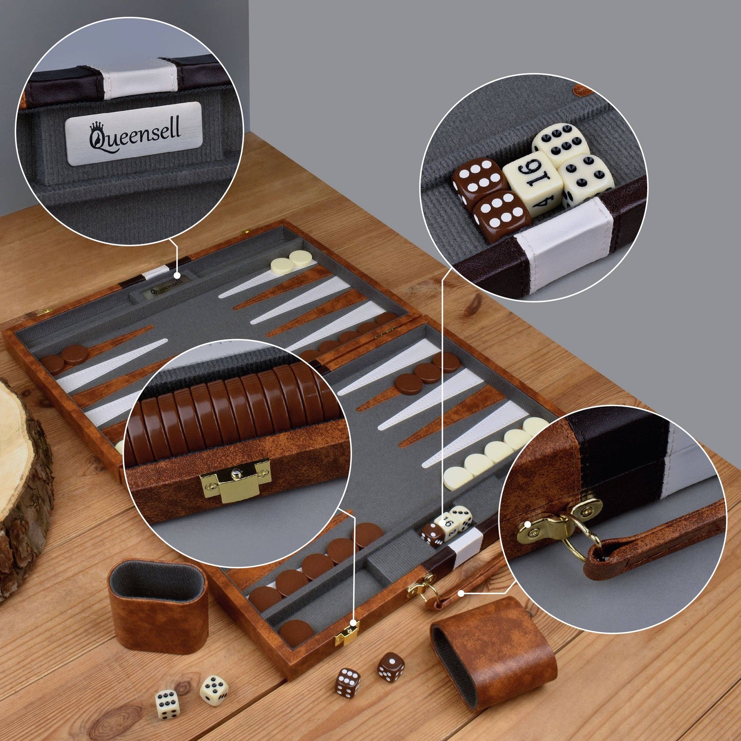 Deluxe Backgammon Set