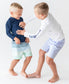 Navy Long Sleeve Rash Guard: 4T
