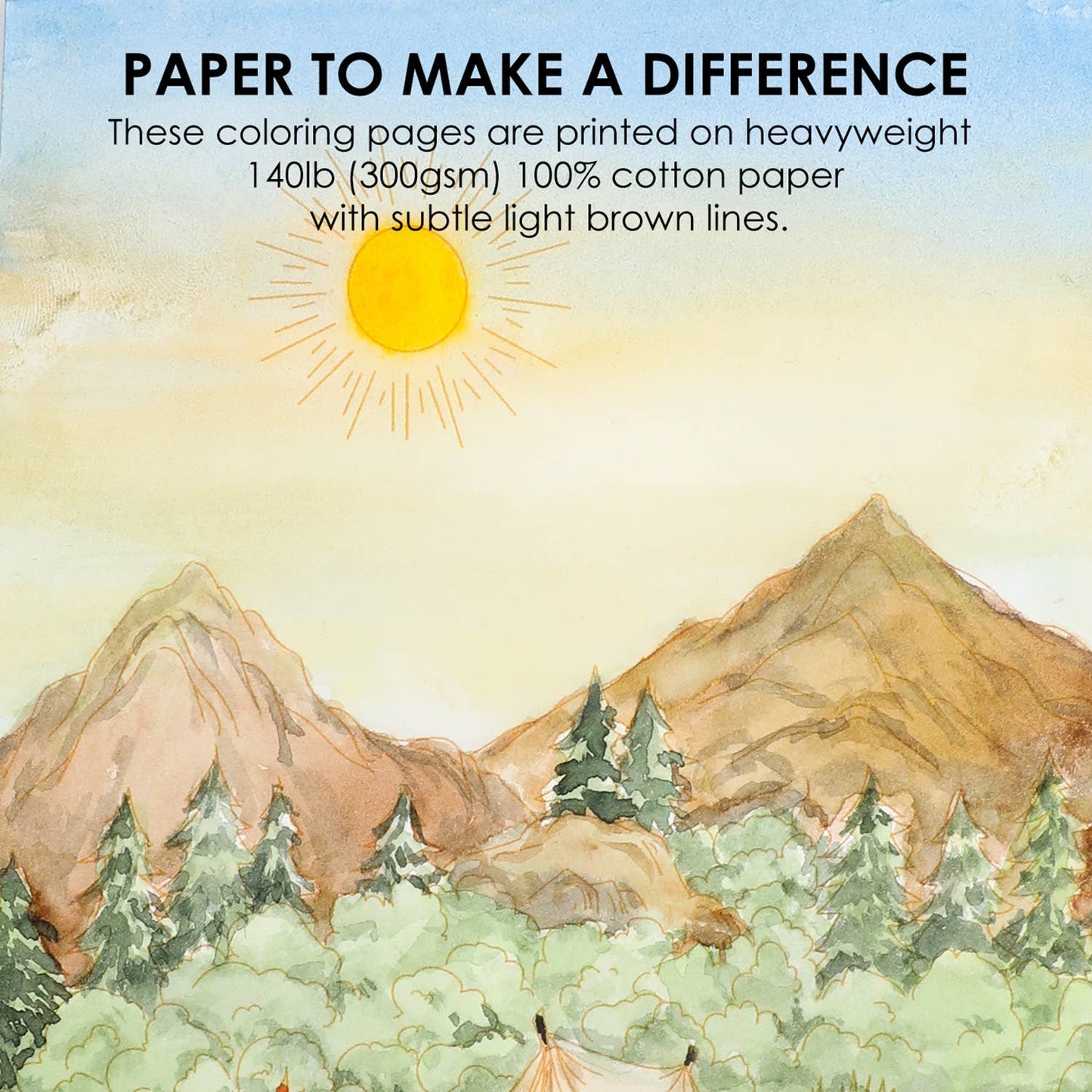 Landscape-Themed Watercolor Book