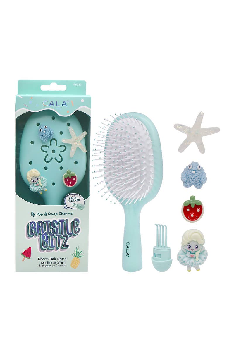 Light Blue Charm Hair Brush