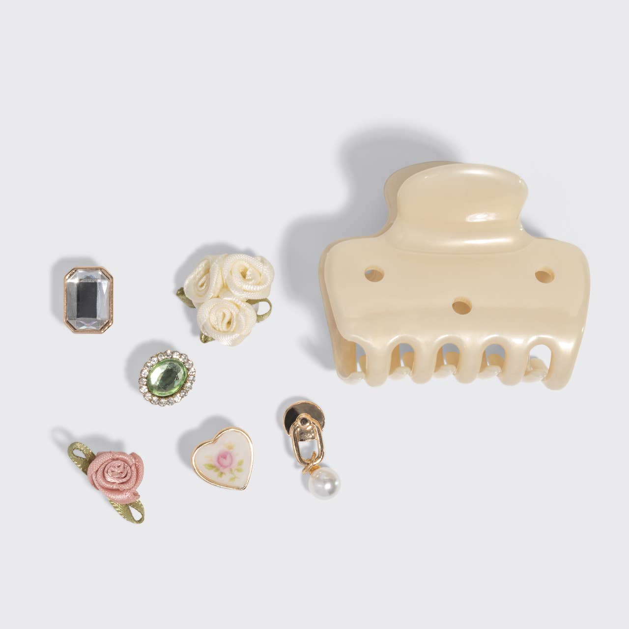 KitschPop™️ Clip 7pc Set  Cream