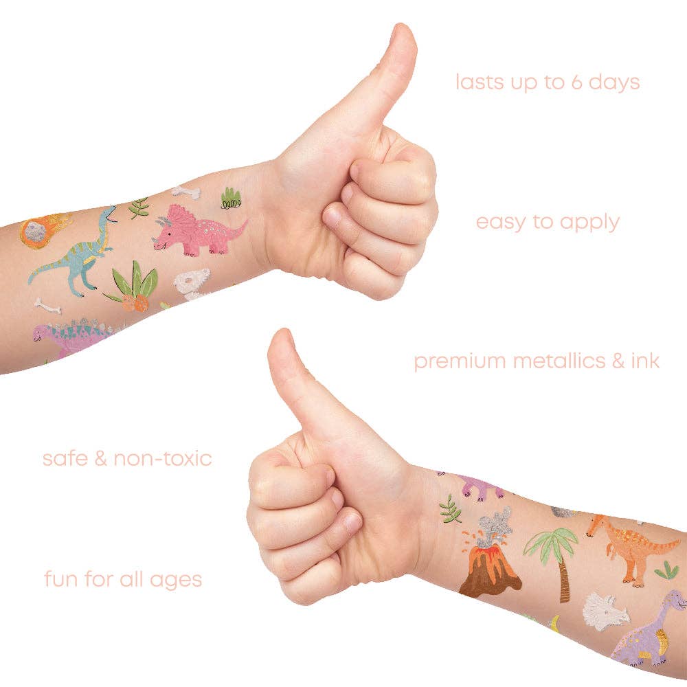 DINOSAURS Temporary Tattoo Pack