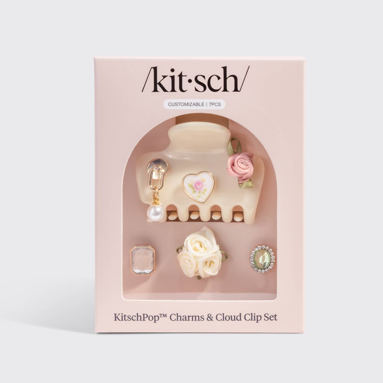KitschPop™️ Clip 7pc Set  Cream