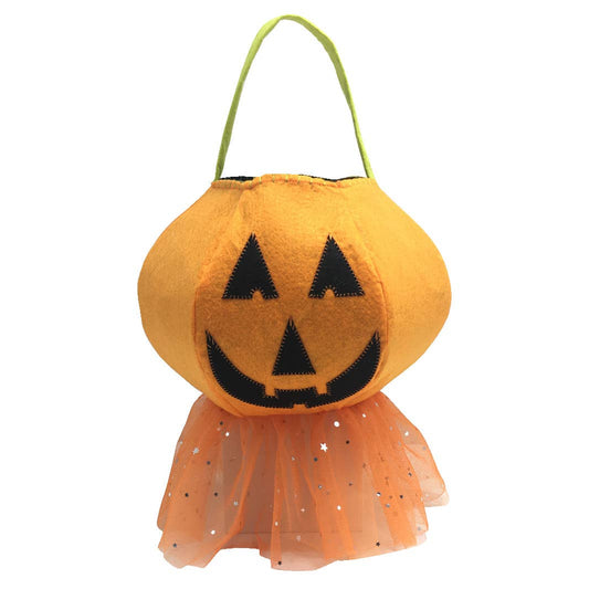 Girly Pumpkin Trick or Treat Bucket